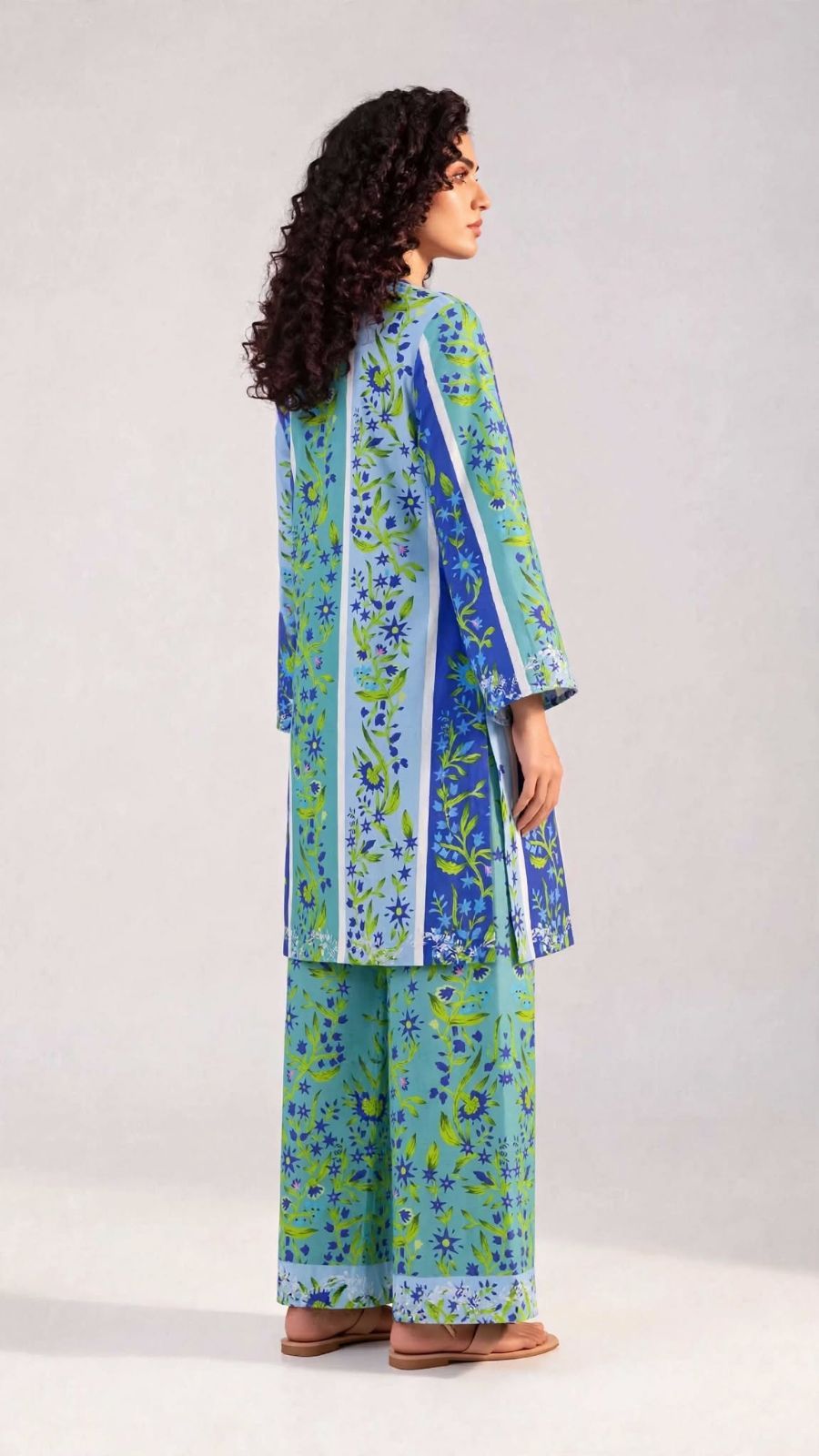 Women’s 2-Piece Pret Stitched Lawn Co-Ord Set/Kameez Shalwar Fashion And Apparel Accessory For Party And Festivals view 5