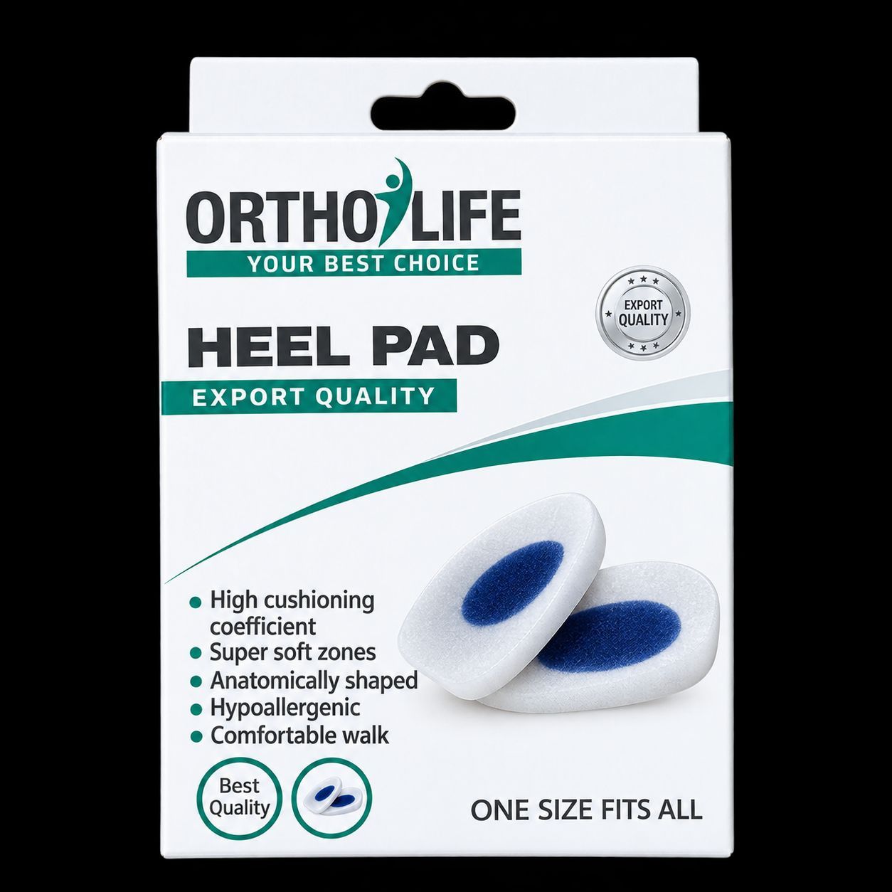 Heel Pad Cushion – Soft Silicone Heel Support