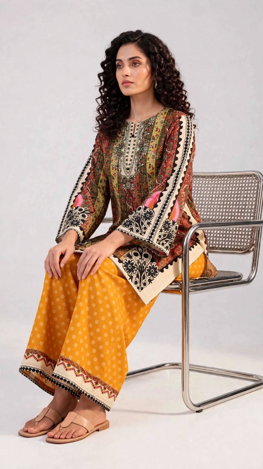 Women’s 2-Piece Pret Stitched Co-Ord Set/Kameez Shalwar view 4