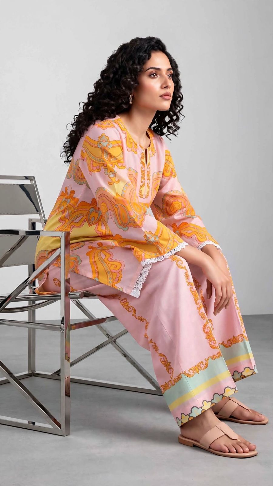 Women’s 2-Piece Pret Stitched Co-Ord Set/Kameez Shalwar view 5