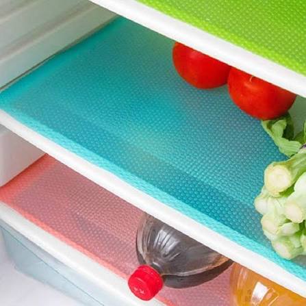 1 Roll Refrigerator Mats Shelf Liners, 45 ×150cm Plastic Refrigerator  Sheet Liners Kitchen Sheet (Random Color) view 2
