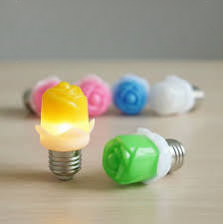 Decorative Rose-Shaped LED Light Bulbs Random Color