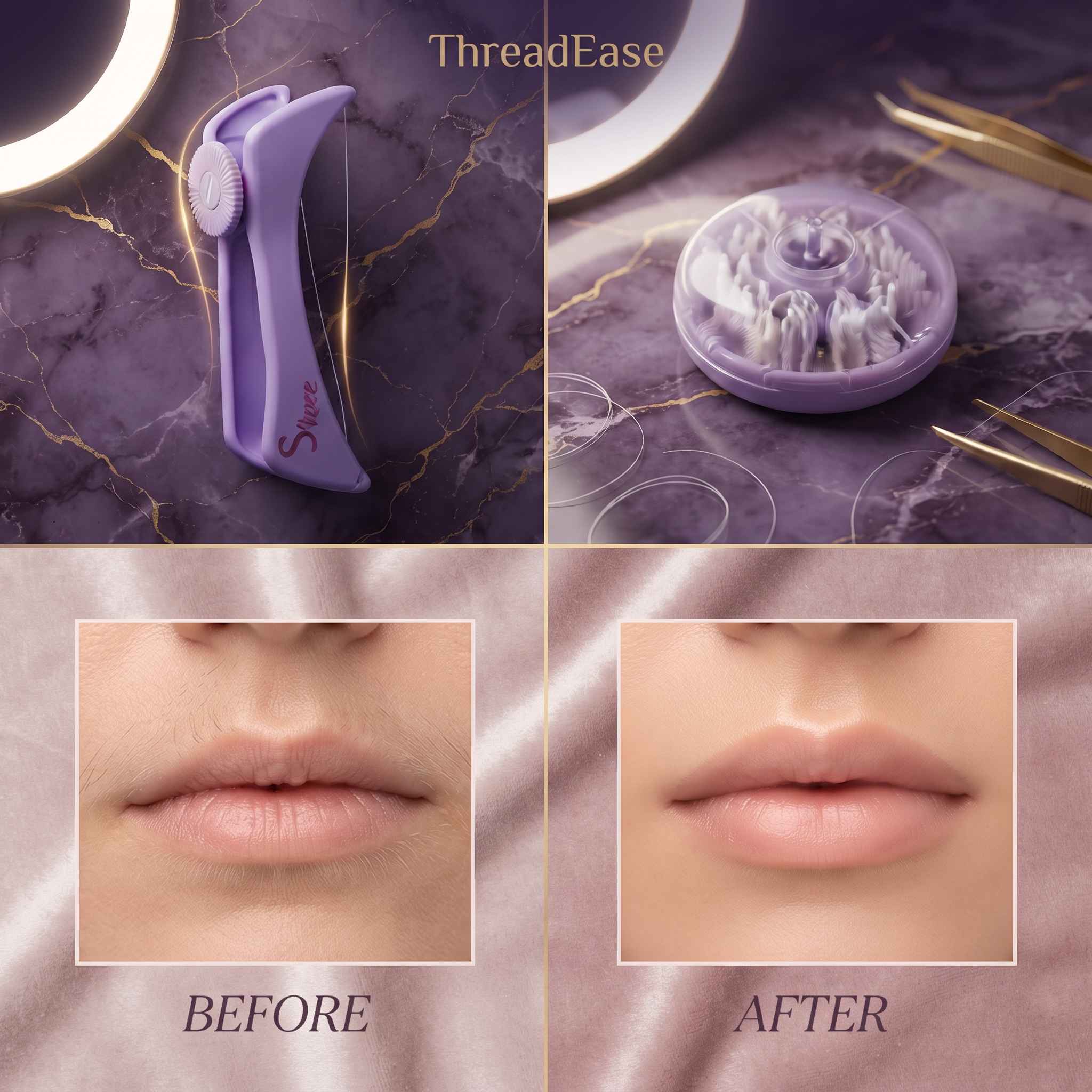 Manual Facial & Body Hair Threading Tool – Portable Epilator & Hair Removal Depilatory Device view 3