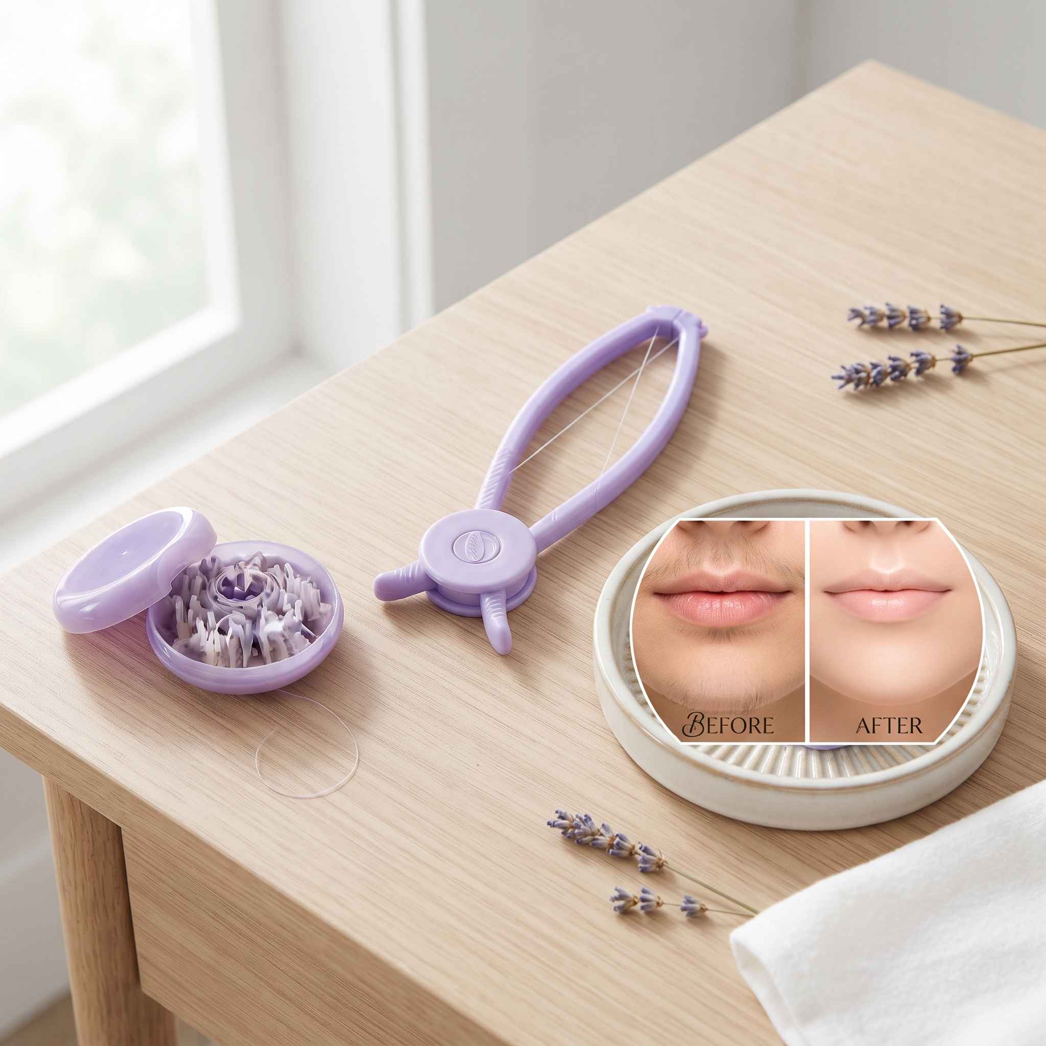 Manual Facial & Body Hair Threading Tool – Portable Epilator & Hair Removal Depilatory Device view 2