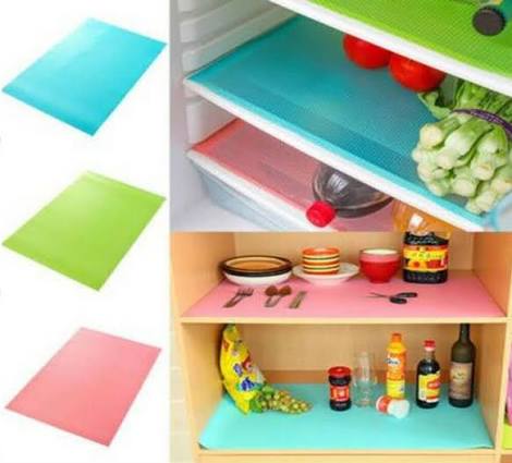 1 Roll Refrigerator Mats Shelf Liners, 45 ×150cm Plastic Refrigerator  Sheet Liners Kitchen Sheet (Random Color) view 4