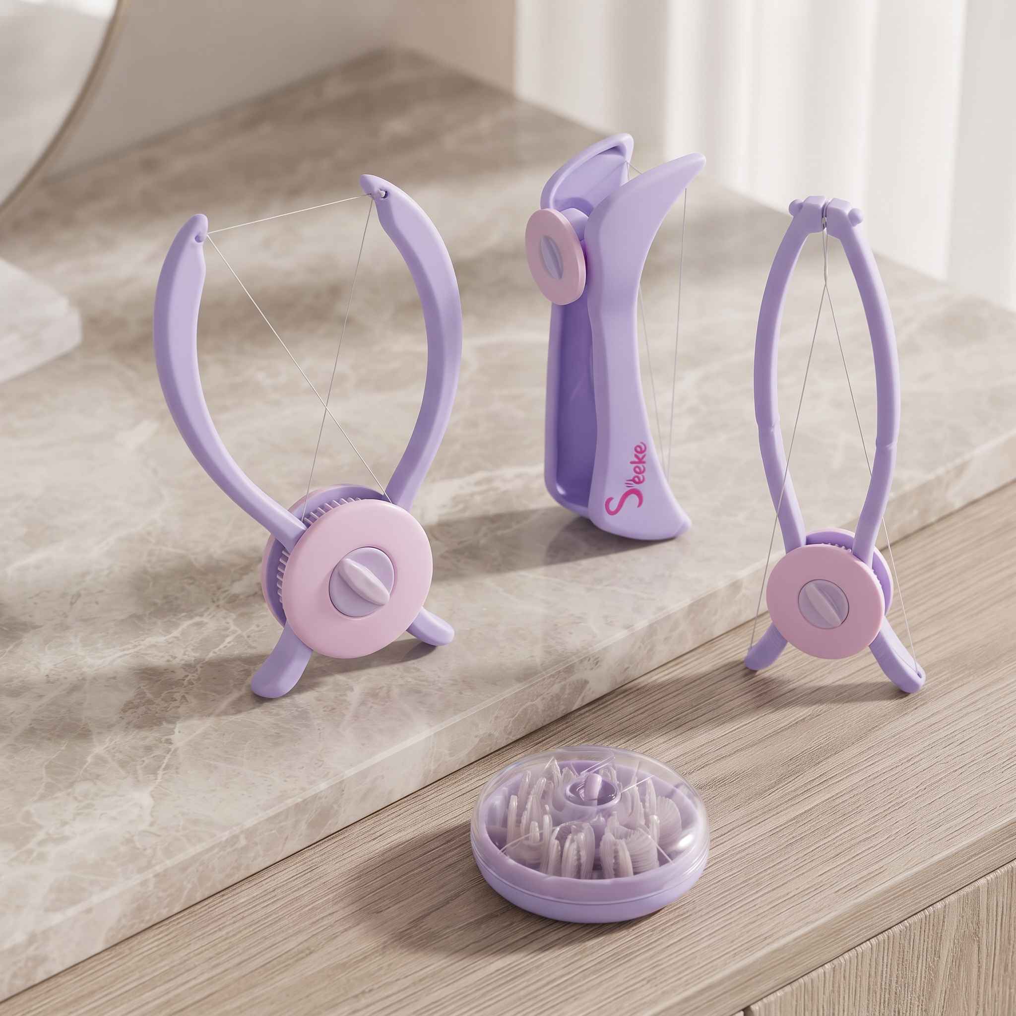 Manual Facial & Body Hair Threading Tool – Portable Epilator & Hair Removal Depilatory Device