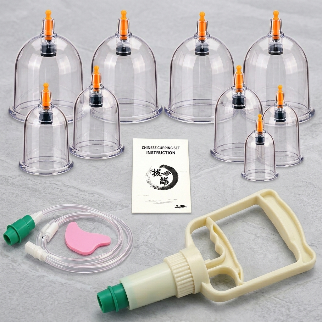 Premium 10-Piece Hijama Cupping Therapy Kit – Professional Vacuum Suction Cups Set for Wet & Dry Cupping, Body Massage & Home Therapy view 3