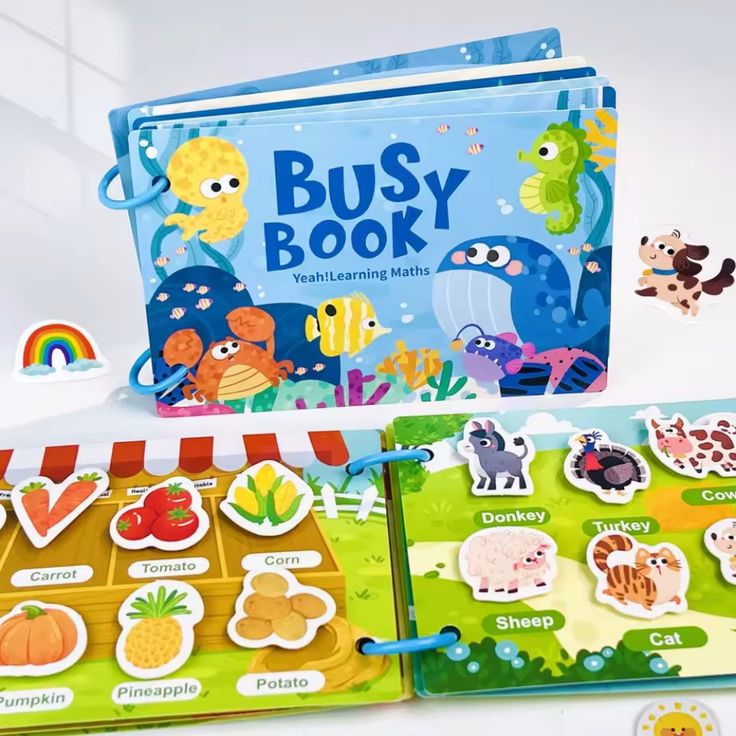 Montessori Busy Book for Kids | Early Learning Activity Book, Educational Quiet Book for Toddlers, Preschool Learning & Fine Motor Skills Development view 2