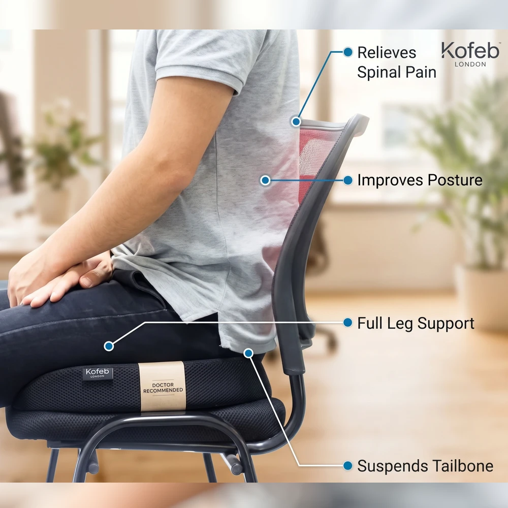 Orthopedic Car Seat Cushion – Driving Comfort & Back Support – Ultimate Coccyx Cushion