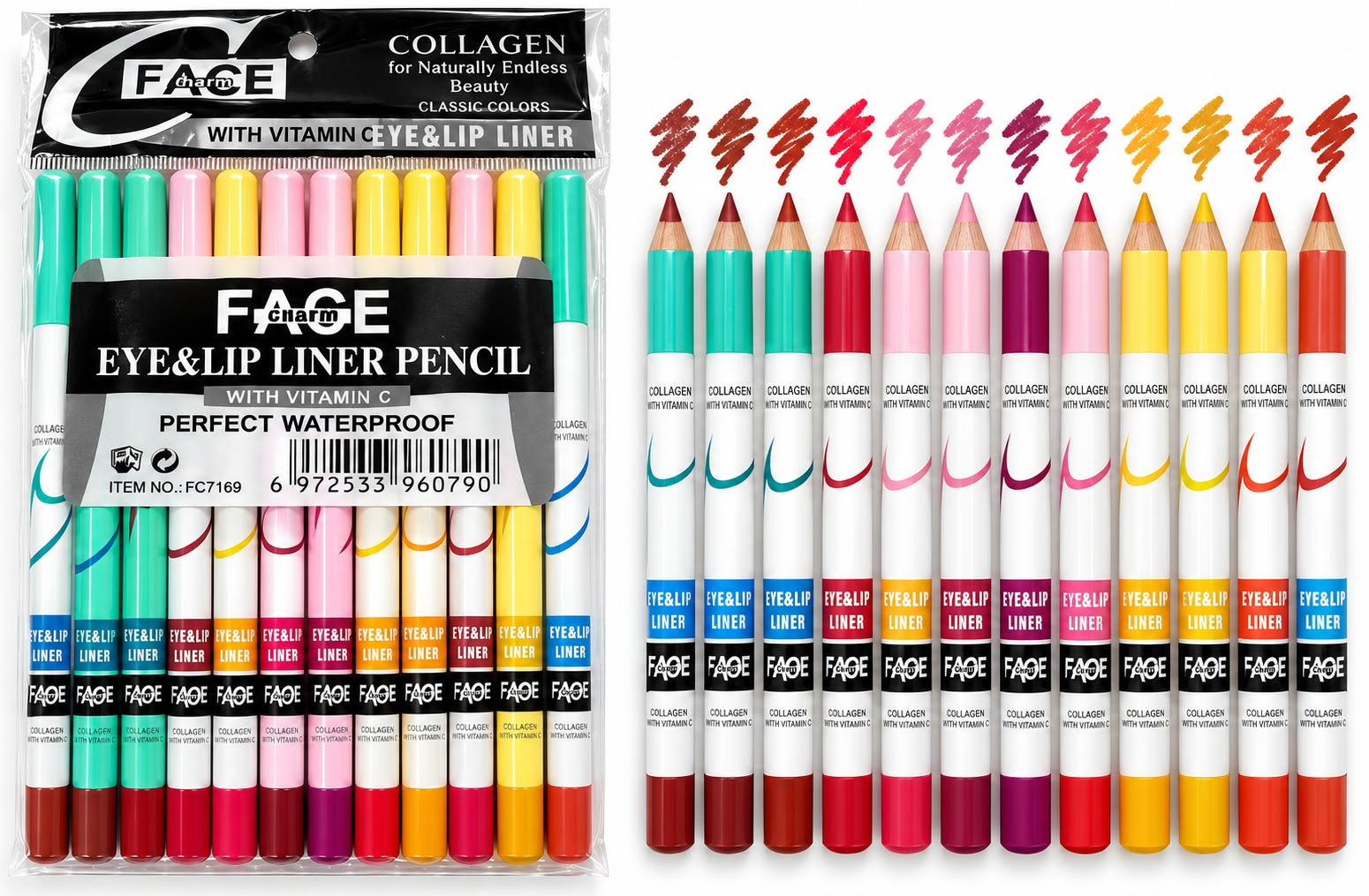 Face Charm Eye And Lip Liner Pencil Precision Beauty Makeup Cosmetic view 2