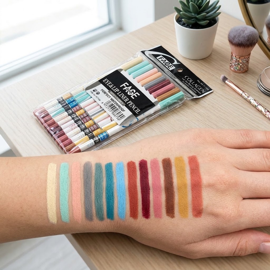 Face Charm Eye & Lip Liner Pencil (Pack of 12) view 2
