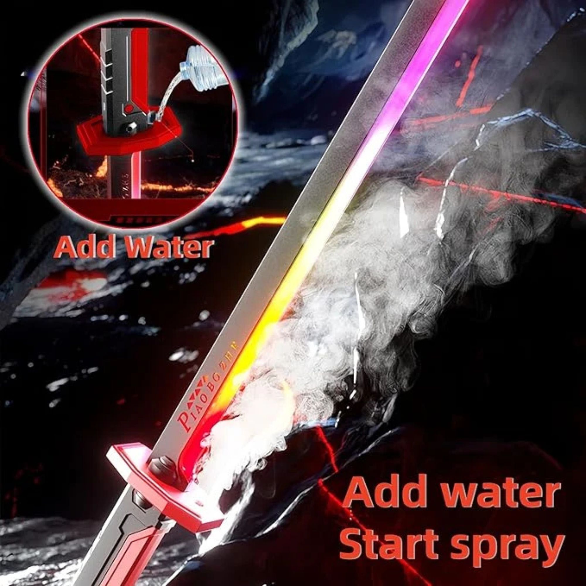 Color Flowing Spark Sword - Rechargeable LED Toy Sword view 3