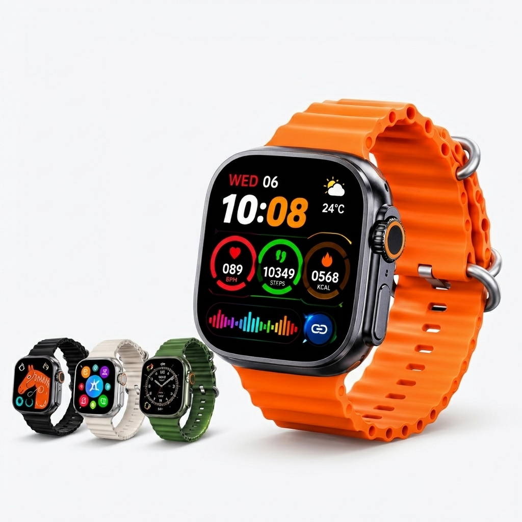 D20 Ultra Smart Watch – Premium HD Display Fitness Tracker | Heart Rate, Blood Oxygen & Sleep Monitoring view 3