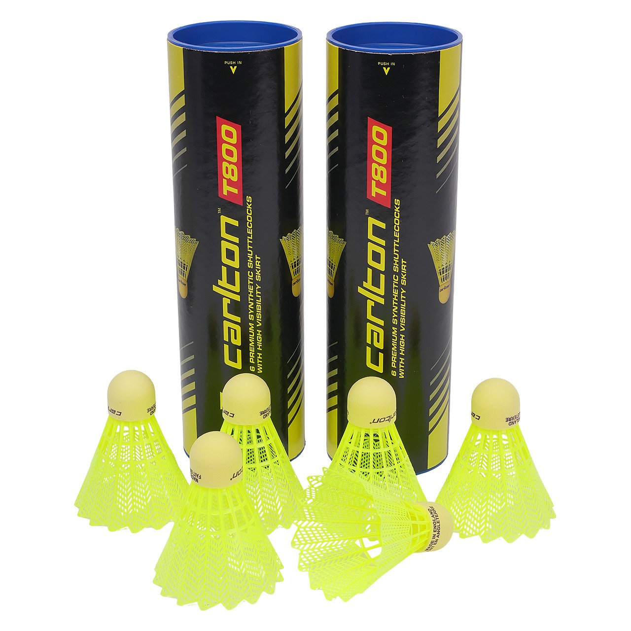 Carlton T800 Synthetic Shuttlecocks (Kids Practice/Recreational) |
