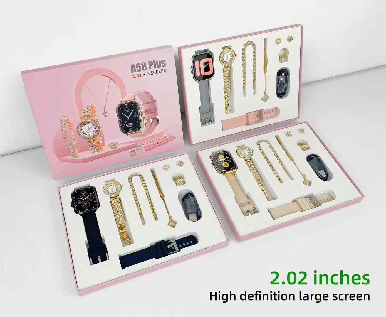 A58 Plus Smart Watch Luxury Gift Set view 3