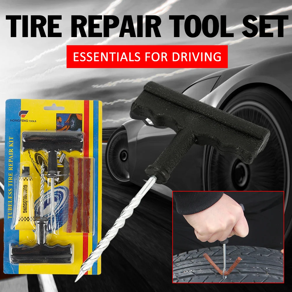 Tubeless Tyre Puncture Repair Kit for Motorcycles, Cars & Cycles view 2
