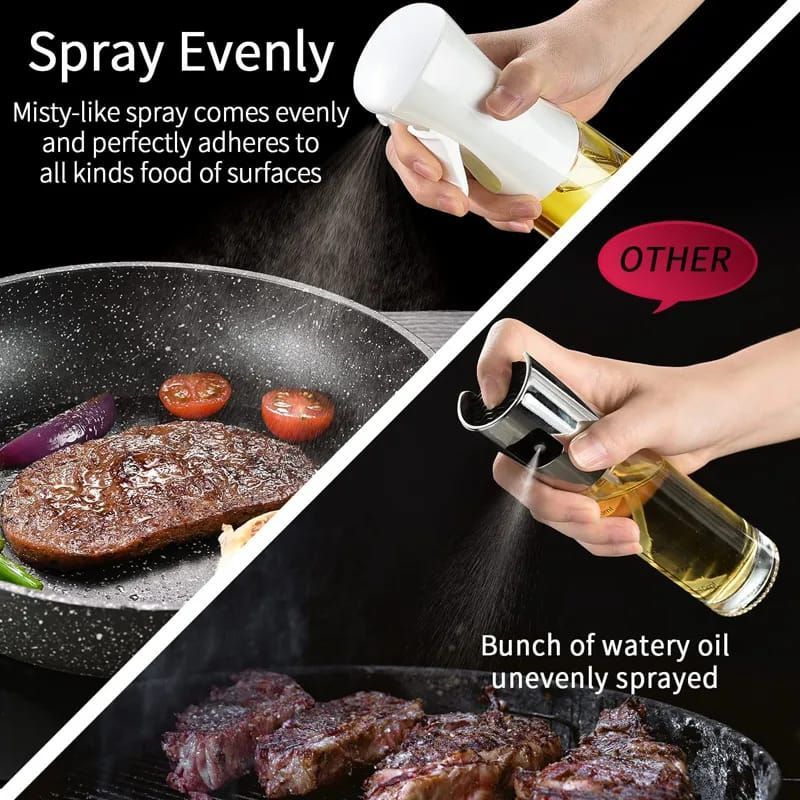 Oil Spray Bottle Kitchen Cooking Mister Dispenser - 350ml (Random Color) view 4