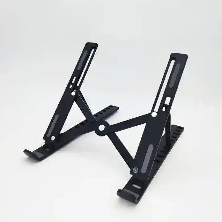 Laptop Plastic Stand Simple adjustable portable laptop stand folding abs (Random Color) view 2