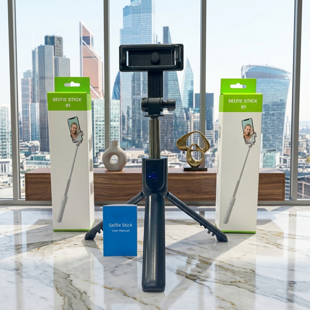 R1 Selfie Stick Adjustable Tripod Stand Portable Phone Holder view 3