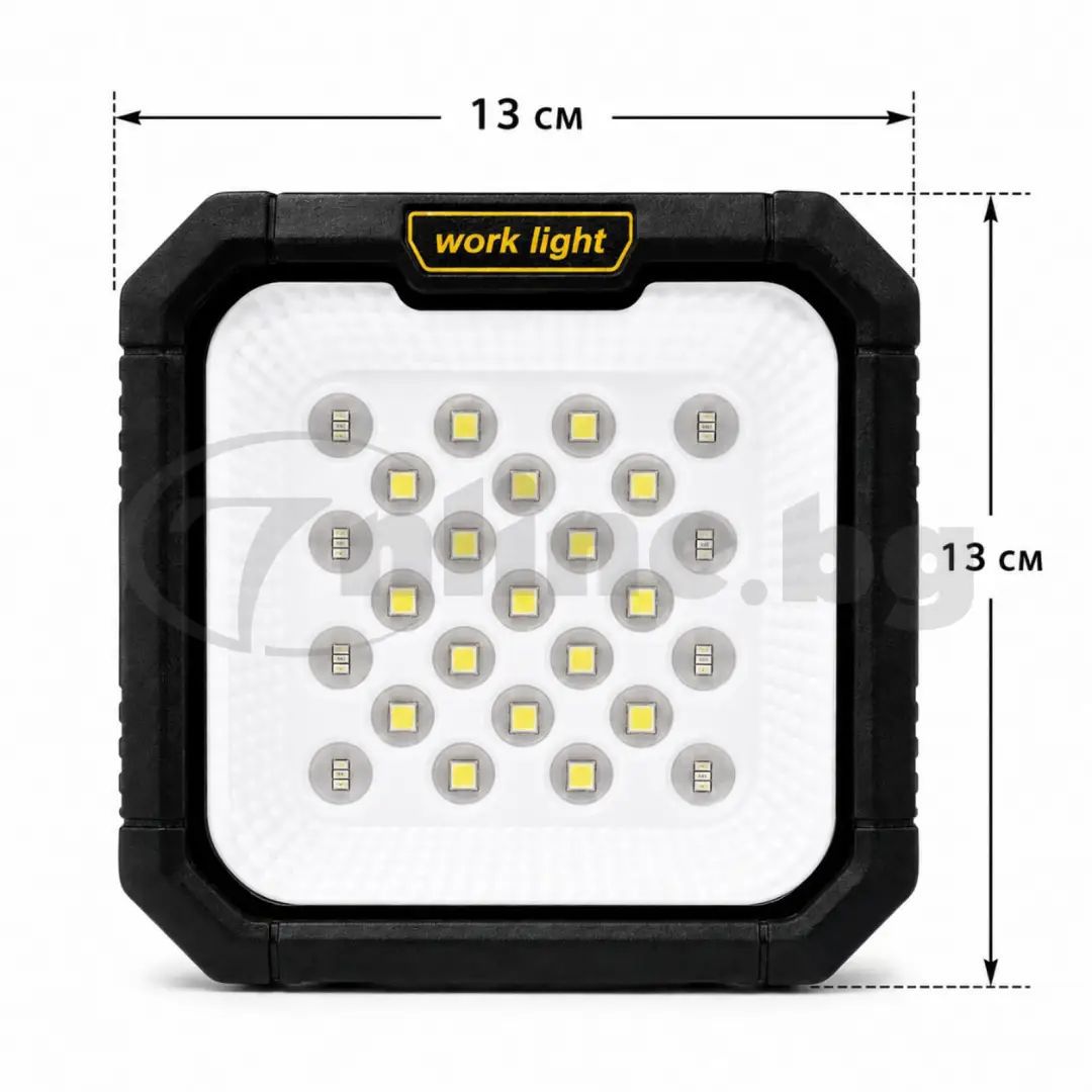 Solar-Powered Work Light - Rechargeable & Waterproof Model - W7120-2 view 4