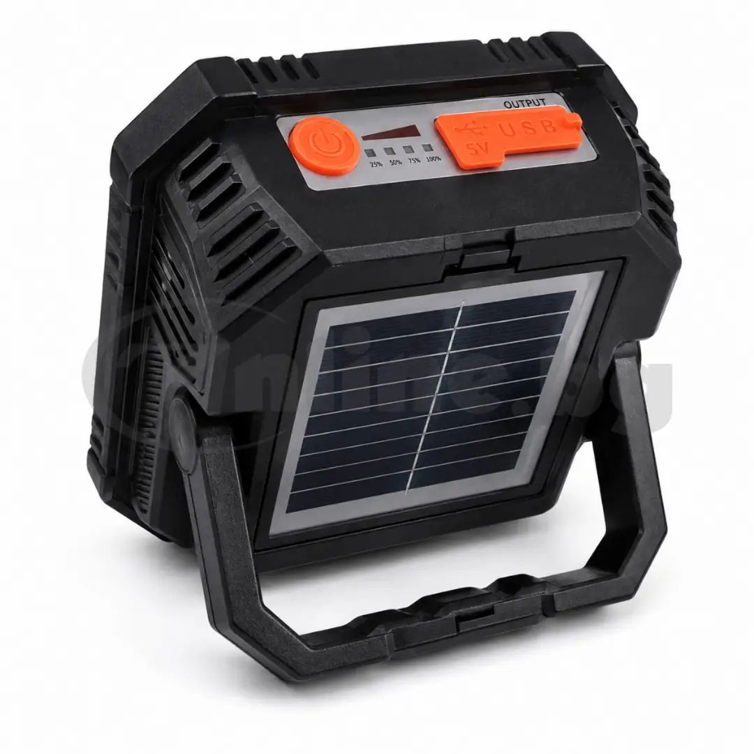 Solar-Powered Work Light - Rechargeable & Waterproof Model - W7120-2 view 2