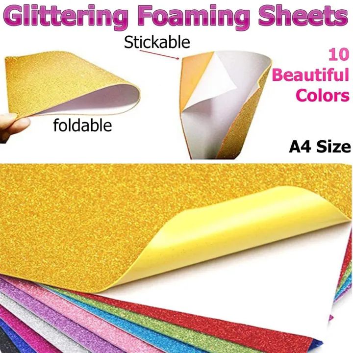 Glitter Foam Sheet A4 - Self Adhesive view 2