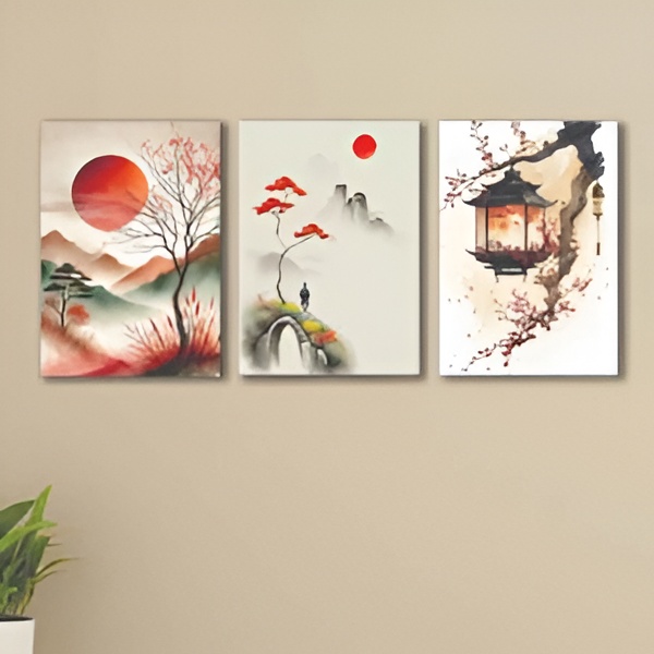 Japanese Scenery Wall Art Frames