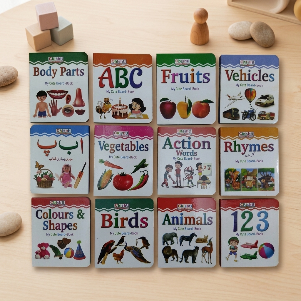 My First Learning Library - 12 in 1 Mini Library Books Educational Board Books for Kids view 2