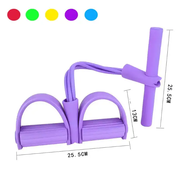 Multi-function Foot Pedal Resistance Band - Random Color