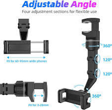 360° Rearview Mirror Car Phone Holder view 2
