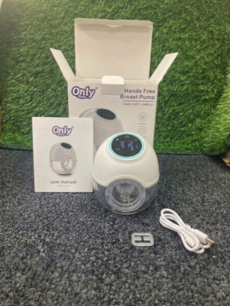 Only Baby Wearable Electric Breast Pump – Hands-Free, Wireless & Rechargeable In-Bra Breastfeeding Pump with Smart LED Touch Display view 4