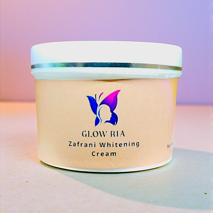 Glow Ria Zafrani Whitening Cream 100 Gram | Brightening & Moisturising Skin Cream view 3