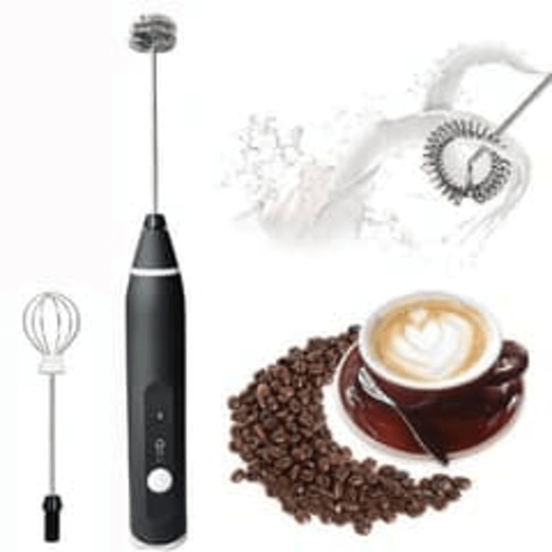 Electric Coffee Beater & Milk Frother – 3-Speed Adjustable USB Rechargeable Mixer, Electric Egg Whisk & Coffee Foam Maker view 4