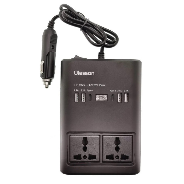 Olesson 1662 Intelligent Car Power Inverter 150W view 2