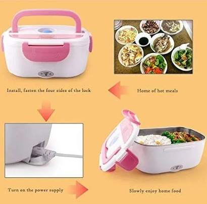 Electric Lunch Box – Durable, Leak-Proof, Food-Grade Container for Office, School, Travel & Meal Prep |Random Color view 2
