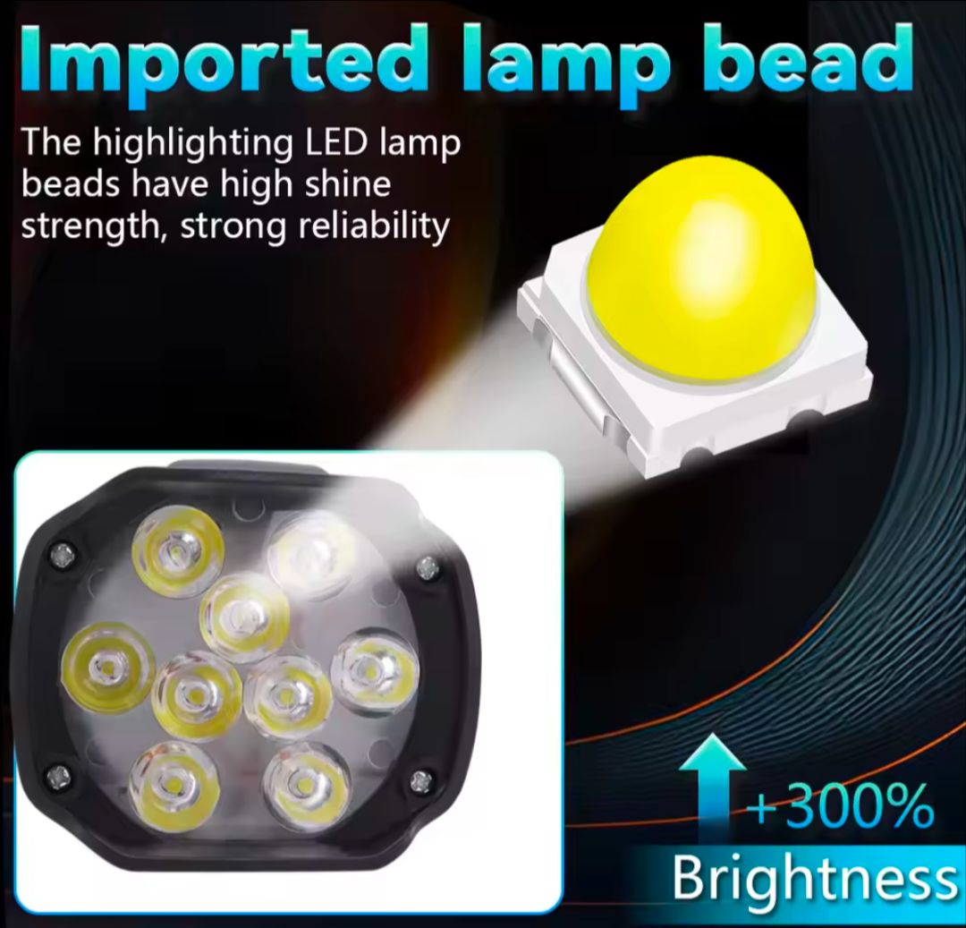 LED Rectangle Anti-Fog Light for Motorcycles