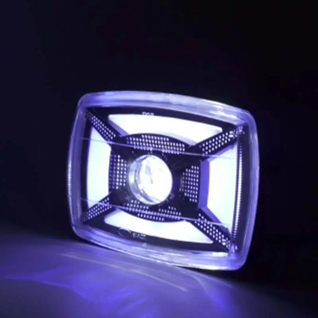 Universal MOTOLED Matrix Style Dual Color LED Headlight Beam – White/Yellow High-Low Beam for Motorcycles view 5