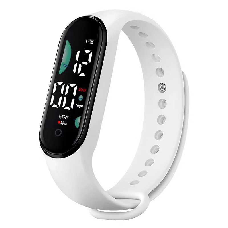 LED Digital Watch for Kids, Girls & Boys – Smart Band Style Sports Watch with Touch Button, Time & Date Display, Soft Silicone Strap view 5
