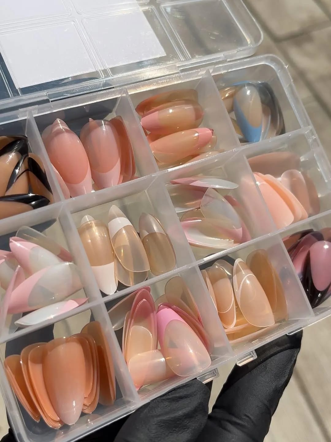 144 Pcs French Tip Nails With Free Nail Glue view 5