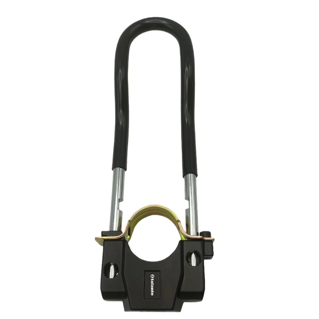 Anti Theft Universal Motorcycle Front Wheel Shackle U Lock Shock Lock Branded view 4