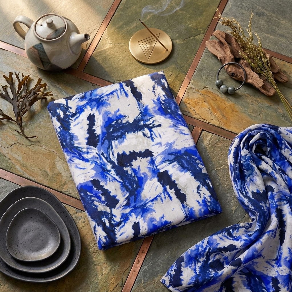 Ethnic By Osma Digital Printed Linen 2 Piece Suit