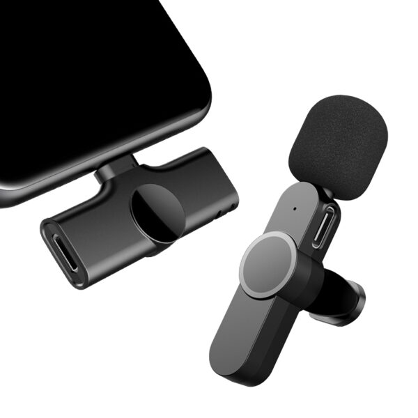 K8 Wireless Lavalier Microphone Type C Audio Recording Device view 2