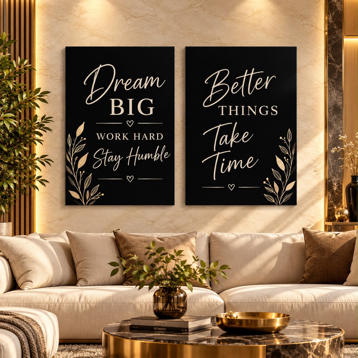 Set of 2 Premium Wall Art Photo Tiles –Home Decor Accessory Designed For Interior Styling And Daily Living Space Routine - Size: 8x11