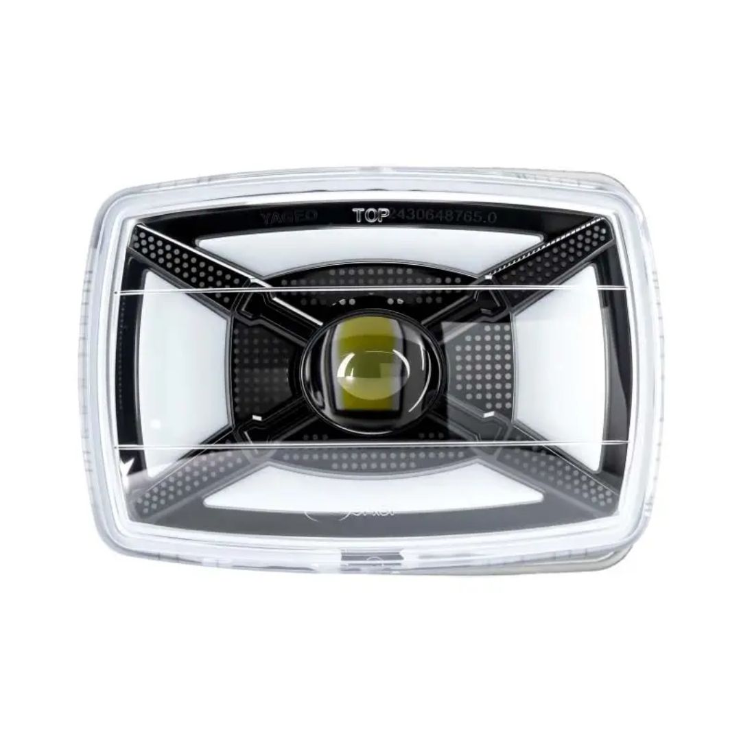 Universal MOTOLED Matrix Style Dual Color LED Headlight Beam – White/Yellow High-Low Beam for Motorcycles view 2