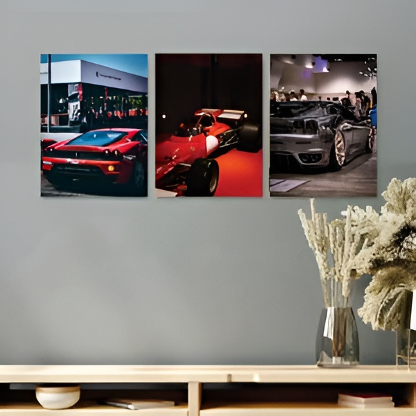 Premium Car Series 3-Piece HD Wall Art Frame Set