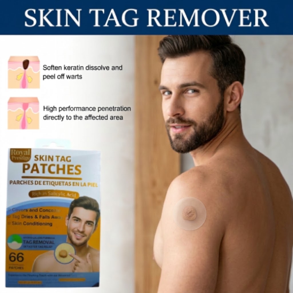 66 Pcs Skin Tag Remover Patch for Face and Body Painless Mole and Wart Removal Treatment view 2