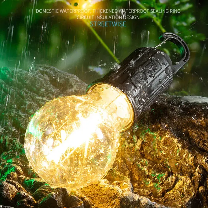 Portable USB Rechargeable LED Camping Bulb with Type-C Charging