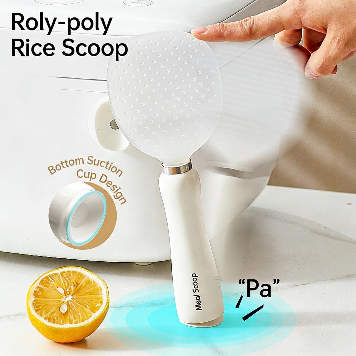 Wall Magnetic & Standing Rice Spatula - Non-stick Paddle