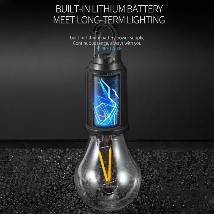 Portable USB Rechargeable LED Camping Bulb with Type-C Charging view 2