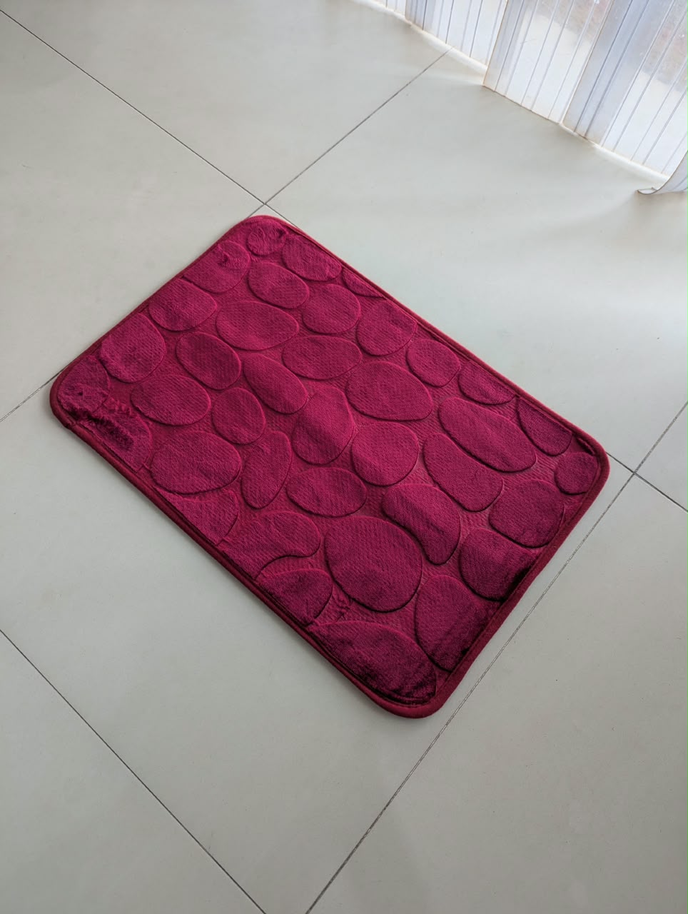 Ultra Soft 3D Cobblestone Velvet Door Mat (38x58 cm) view 5